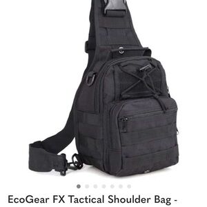 Black Tactical Sling Bag for Men